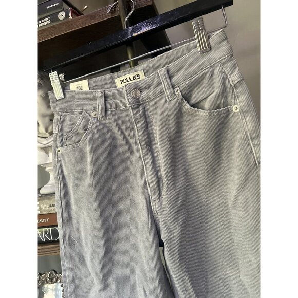Rolla's Original Straight Corduroy Jeans Moonstone Womens Size 26 - Picture 6 of 9
